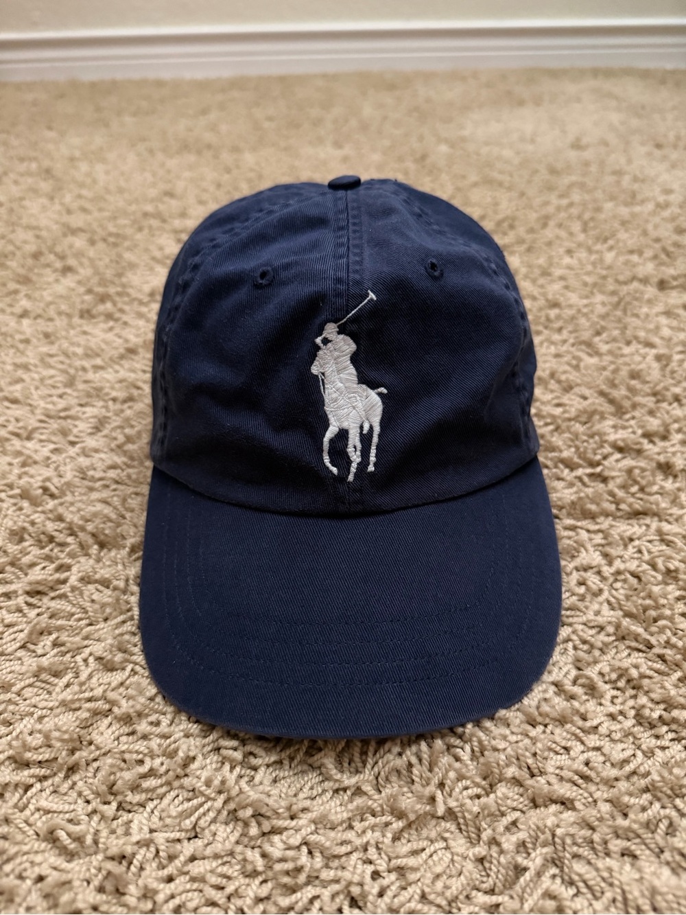 Vintage Polo Ralph Lauren Hat Cap Strapback Navy US Open 2006 New York Big Pony